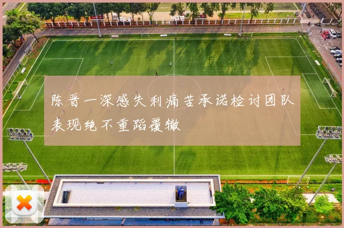 陈晋一深感失利痛苦承诺检讨团队表现绝不重蹈覆辙